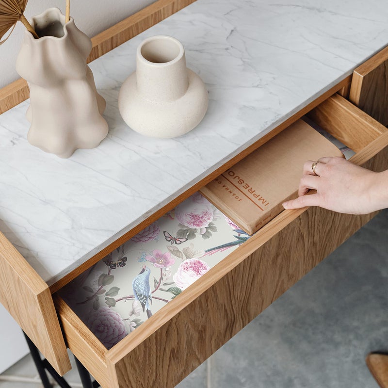 Merriton Scented Drawer Liners for Dresser Fragrant Paper Liner for Drawers Cabinet Shelf Linen Closet and Kitchen Scent Liners Non Adhesive (Royal Bloom) - Image 3